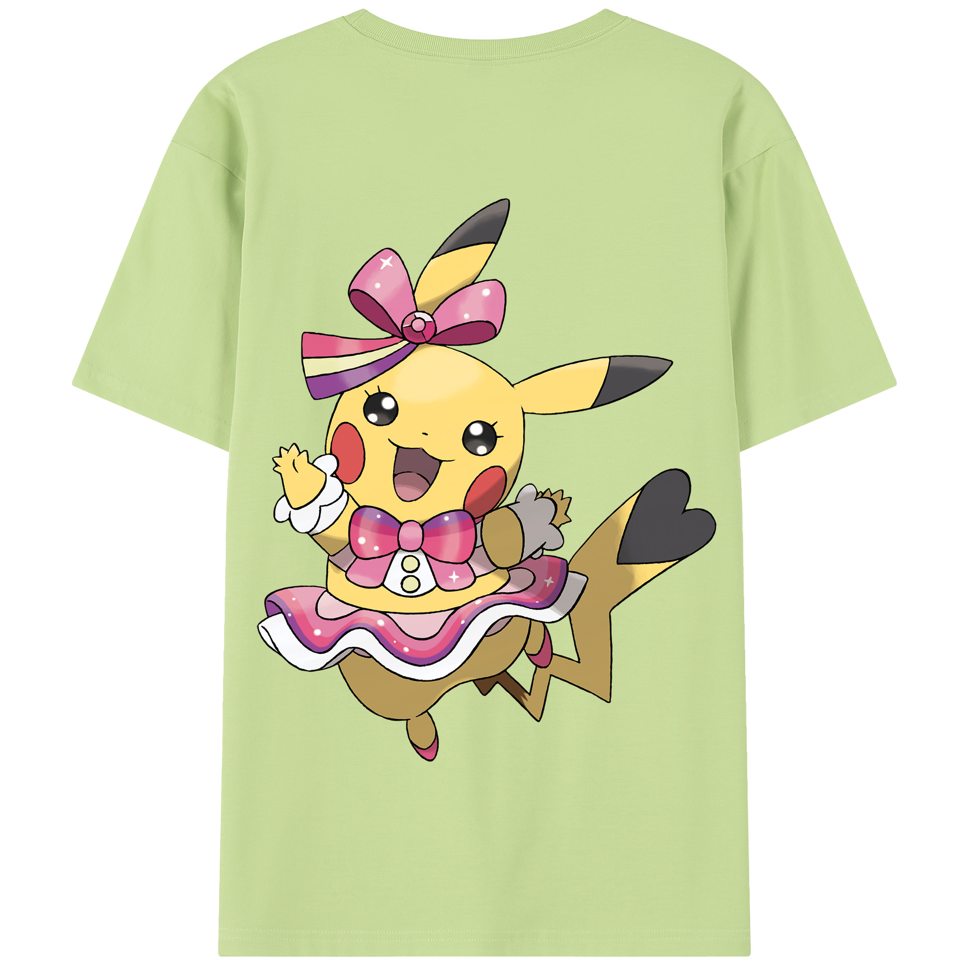 （画像用） ポケットモンスター Pokémon 綿100％半袖Tシャツ（背面プリント）